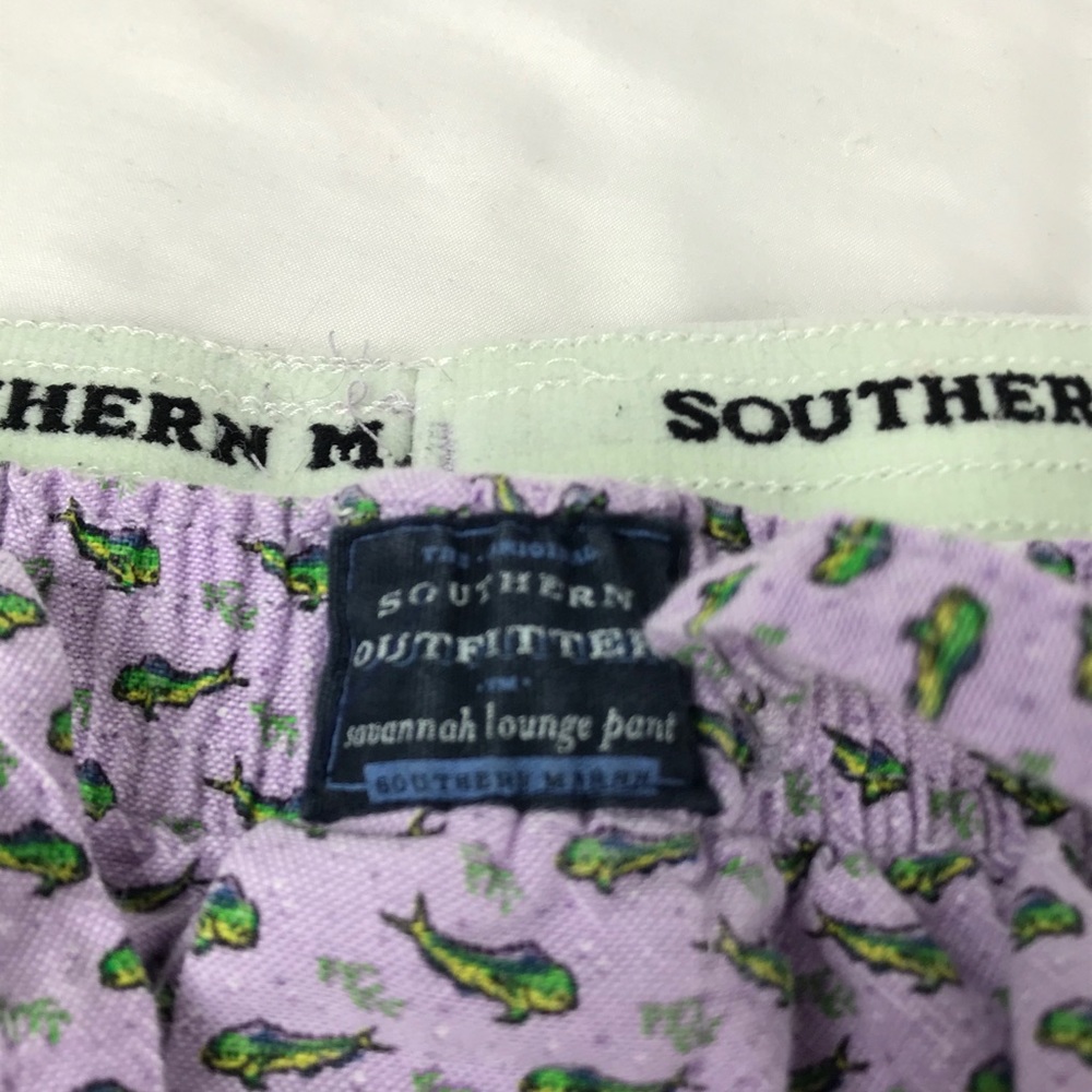 The Southern Outfitters Purple Fish Pajama Pants S View 4